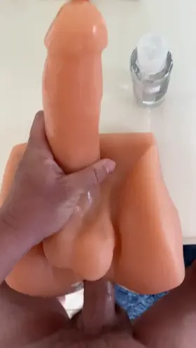 Finishing on my wife’s toy 💦