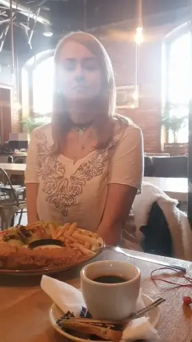 The waiter at this restaurant was quiet as a fish, but still didn't surprise me.