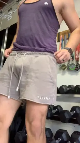 We’re you starting at my bulge while I was working out? 😏