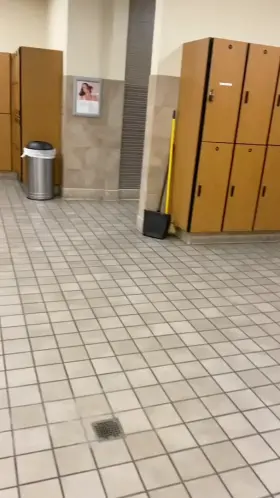 Alone in the locker room