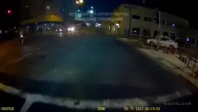 Speeding car runs down electric scooter rider