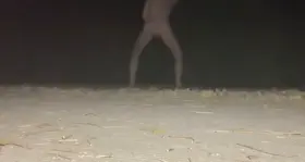 Practicing fisting myself just a few minutes after a bicyclist passes