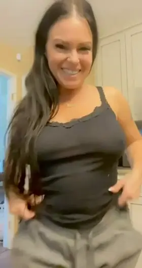 In gray sweats … always sexy underneath though…