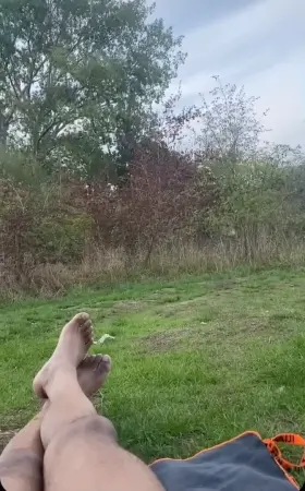 Casually sitting butt naked in a public place… what would you do if you found me like this?