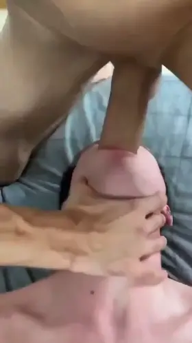 Turning her boyfriend into our submissive little cocksucker