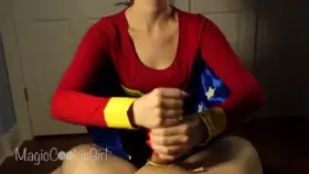 Wonder Woman gives you a superpowered handjob