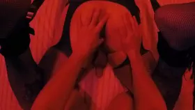 Lubing his ass w spit before pegging him