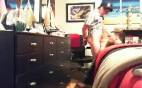 Straight guy loves getting his hard dick sucked by his friend