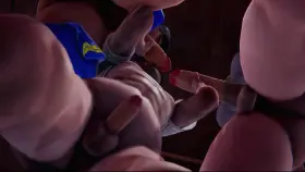 Futa Tsunade and Chun Li Fuck a Guy [Pegging]