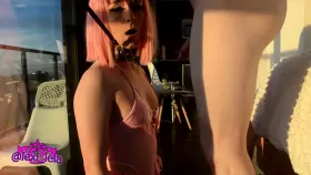 Each time he thrusts into me, I get a little more girly! Can you tell I've become addicted to the feeling?