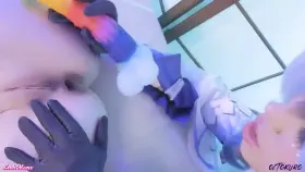 Genshin Impact lesbian porn cosplay