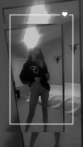 Just a peek of what’s underneath my hoodie 😉🖤