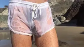 The (m)agic of white shorts at the beach.