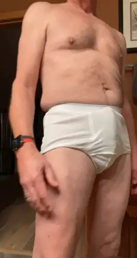 Dad having fun in Tighty Whities