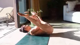 Sophia sultry stretching her legs