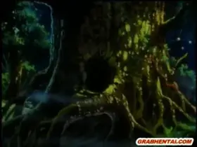 Female warrior gets captured and then destroyed by monsters giant dick