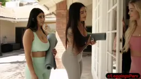 Sexy girls in yoga pants