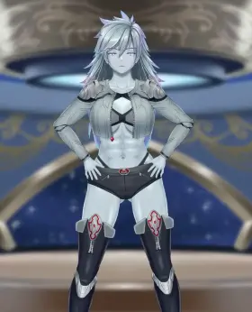 (Melting Point) Her abs are as strong as... well... Titanium!