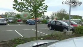 Blowjob Facial in Public