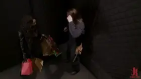 Hot Huge Cock Sex In An Elevator On Christmas