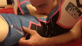 Cute D.Va cosplayer getting her pussy eaten