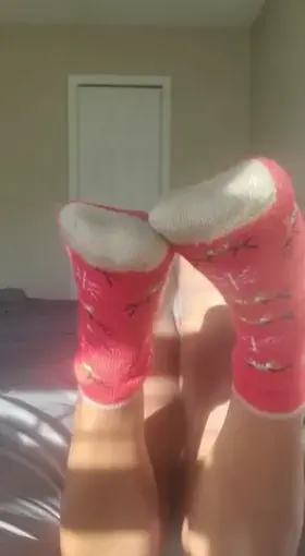 Hopefully you like my socks... and my pussy too!