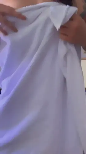 I finished my shower, can we have fun now?