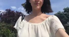 Embarrassed after showing the neighbors my pussy