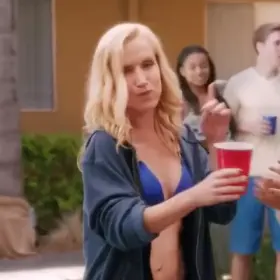 Angela Kinsey in a Tiny Bikini from Bad Judge