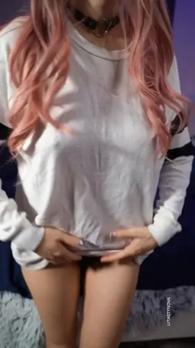 Ready to drop to my knees and get my tits fucked!