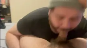 straight guy tells the guy sucking him that he is better then his girlfriend