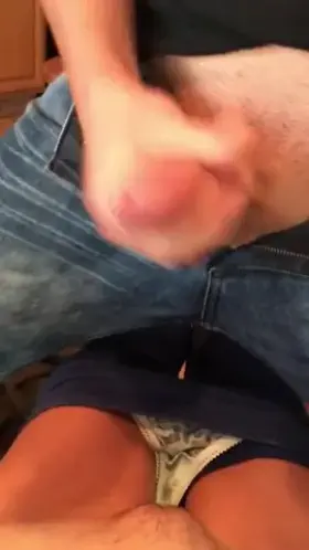 I asked him to cum on my pussy so I could pull up my panties and wear him around 😉