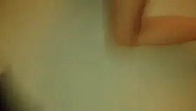 Daughter on knees trying to suck daddy off